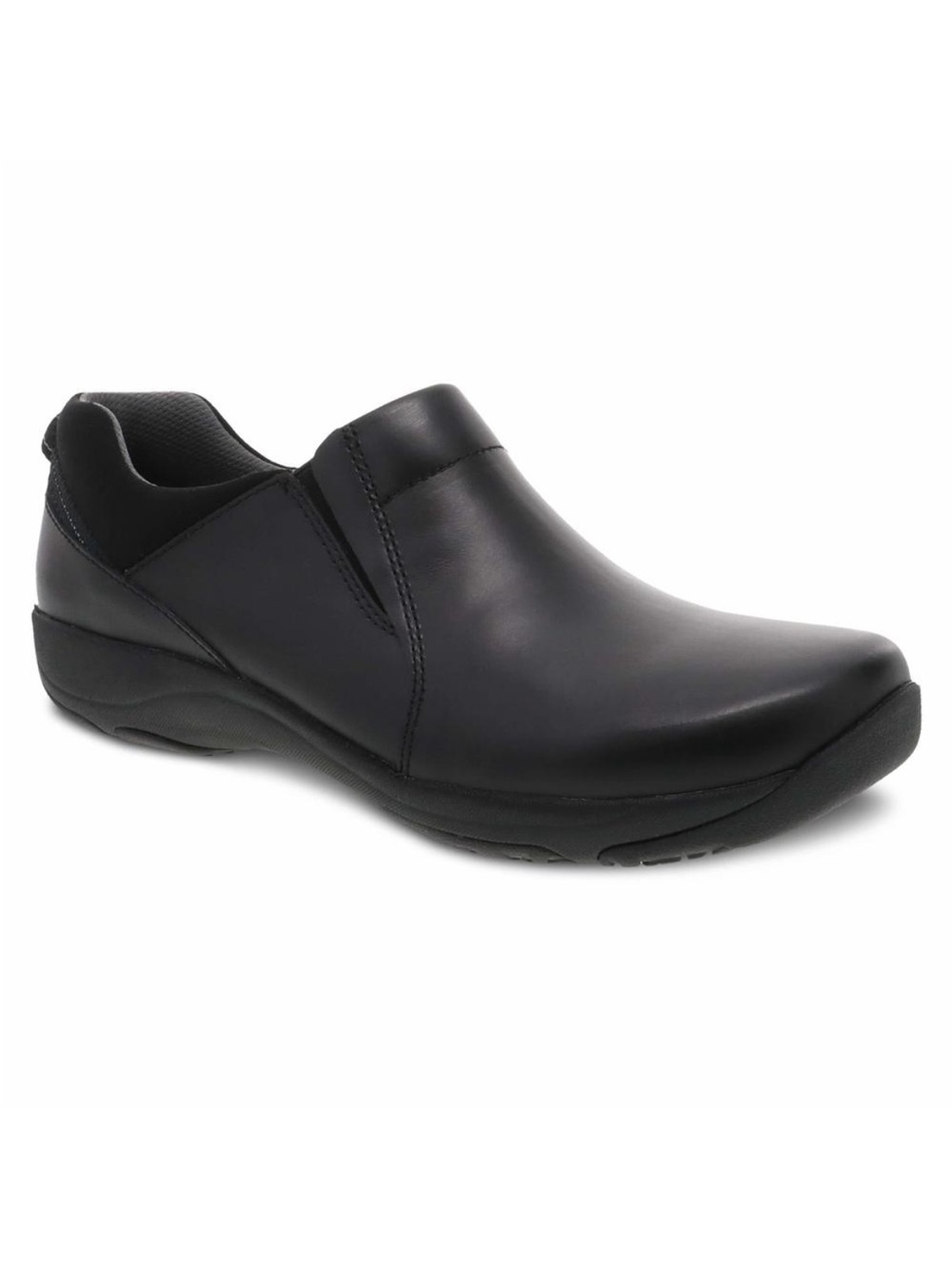 Dansko Women's Neci Black Leather Slip-Resistant Work Shoe